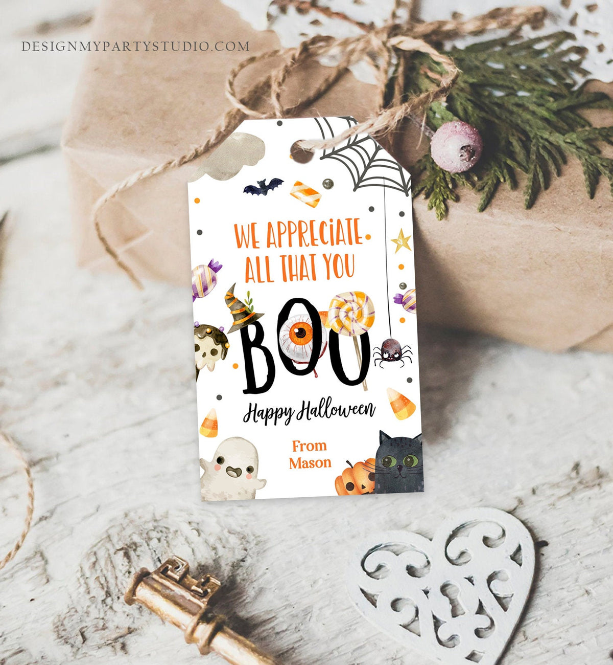 Editable Halloween Favor Tags Ghost Gift Tags All That you BOO Teacher Appreciation Ghost Treat Tag Digital Download Template Printable 0261