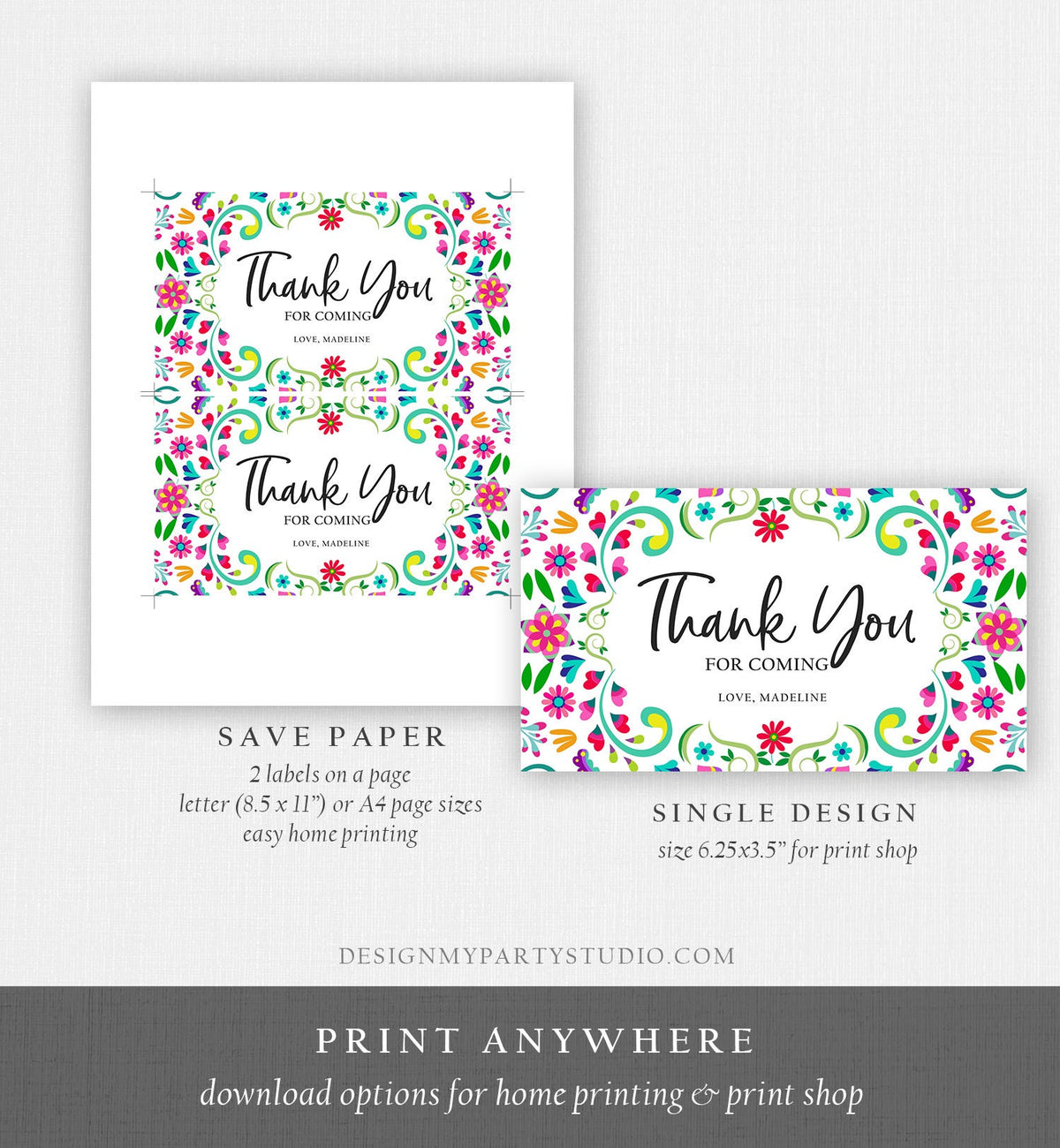 Editable Fiesta Gable Gift Box Label Fiesta Birthday Mexican Treat Box Mexico Bridal First Fiesta Digital Download Template Printable 0466