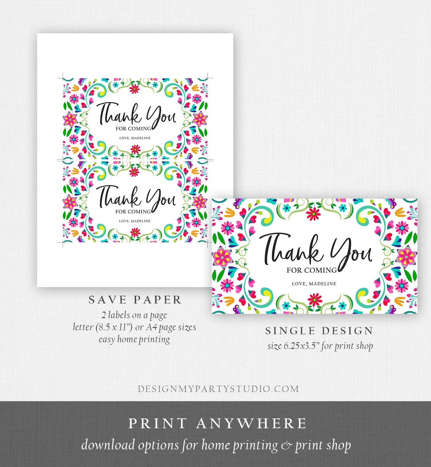 Editable Fiesta Gable Gift Box Label Fiesta Birthday Mexican Treat Box Mexico Bridal First Fiesta Digital Download Template Printable 0466