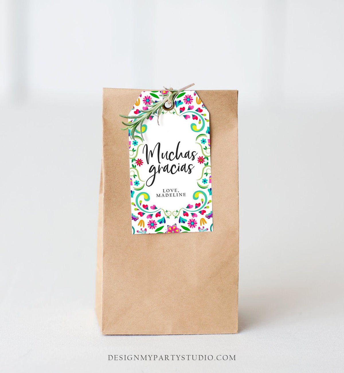 Editable Floral Fiesta Favor Tags Fiesta Thank You Tags Mexican Muchas Gracias Fiesta Bridal Shower Shower Digital Template Printable 0466