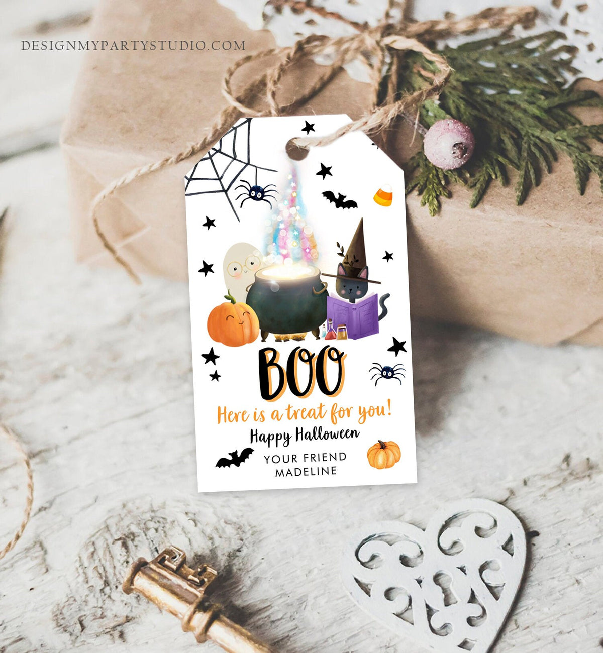 Editable Halloween Favor Tags Boo Gift Tags Costume Party Trick Or Treat Birthday Party Digital Download Template Printable 0261 0480