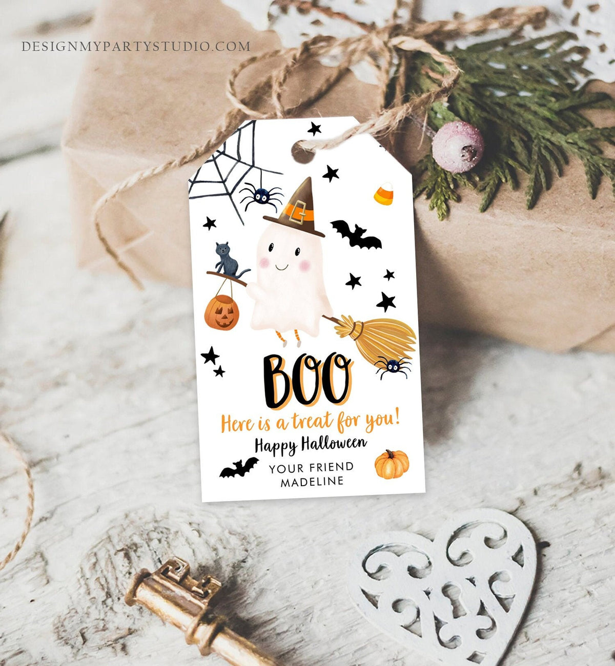 Editable Halloween Favor Tags Boo Gift Tags Costume Party Trick Or Treat Favor Tags Birthday Party Digital Template Printable 0479 0261 0009