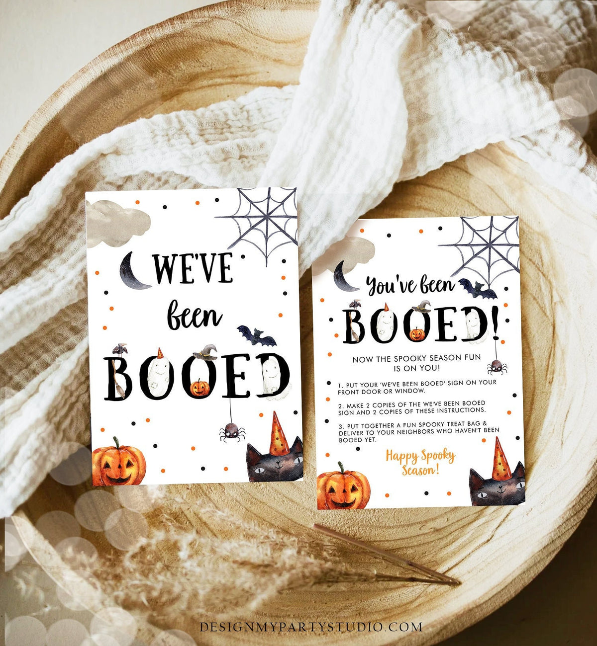 Editable You&#39;ve Been Booed Halloween Game Printable We&#39;ve Been Booed Neighborhood Halloween Activity Spooky Season Printable Template 0009