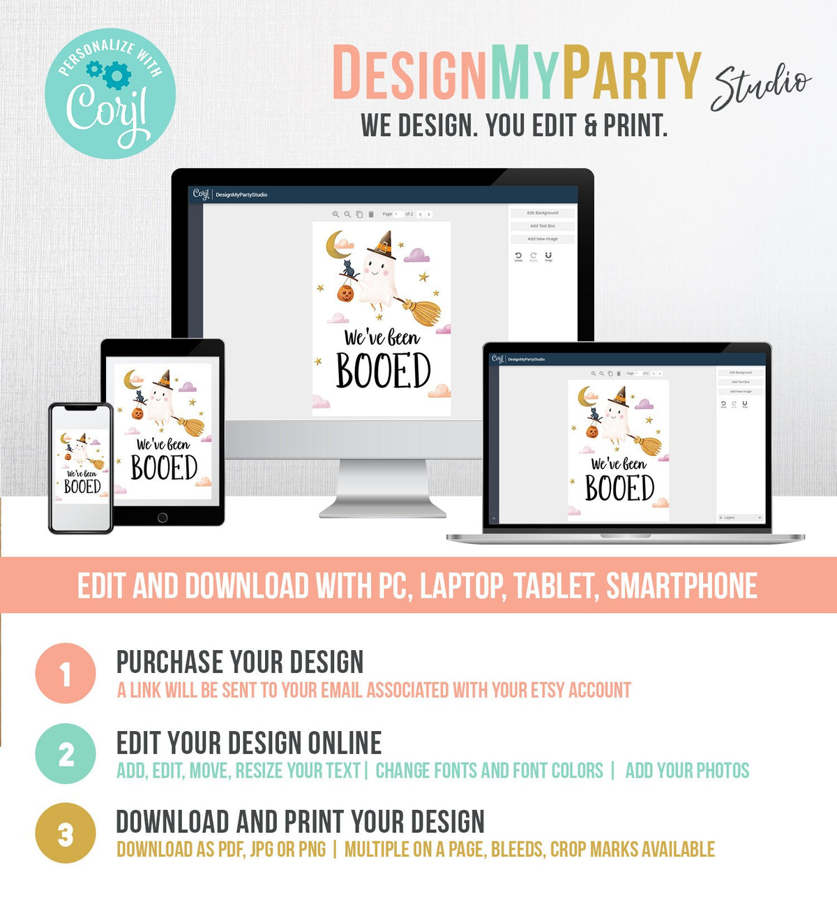 Editable You&#39;ve Been Booed Halloween Game Printable We&#39;ve Been Booed Neighborhood Halloween Activity Spooky Season Printable 0479 0009