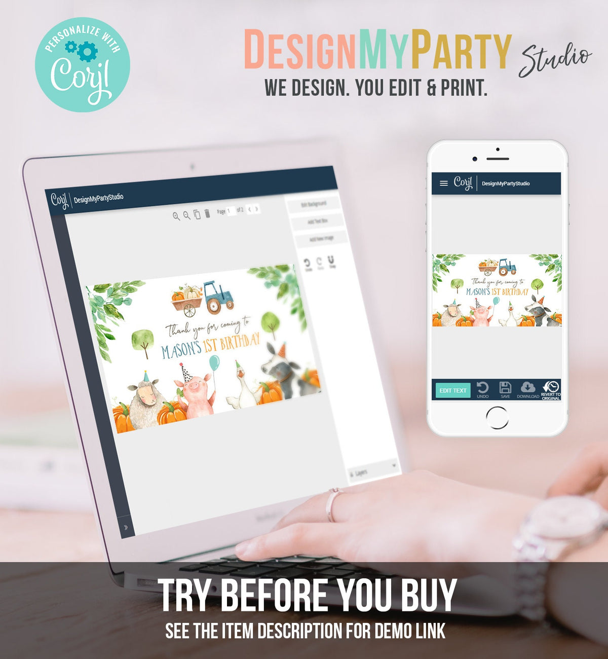 Farm Animals Gable Gift Box Label Boy Farm Birthday Treat Box Label Barnyard Party Farm Boy Fall Pumpkin Download Printable Corjl 0155