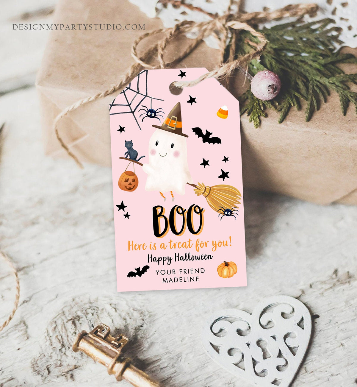 Editable Halloween Favor Tags Boo Gift Tags Costume Party Trick Or Treat Favor Tags Birthday Party Download Template Printable 0261 0479