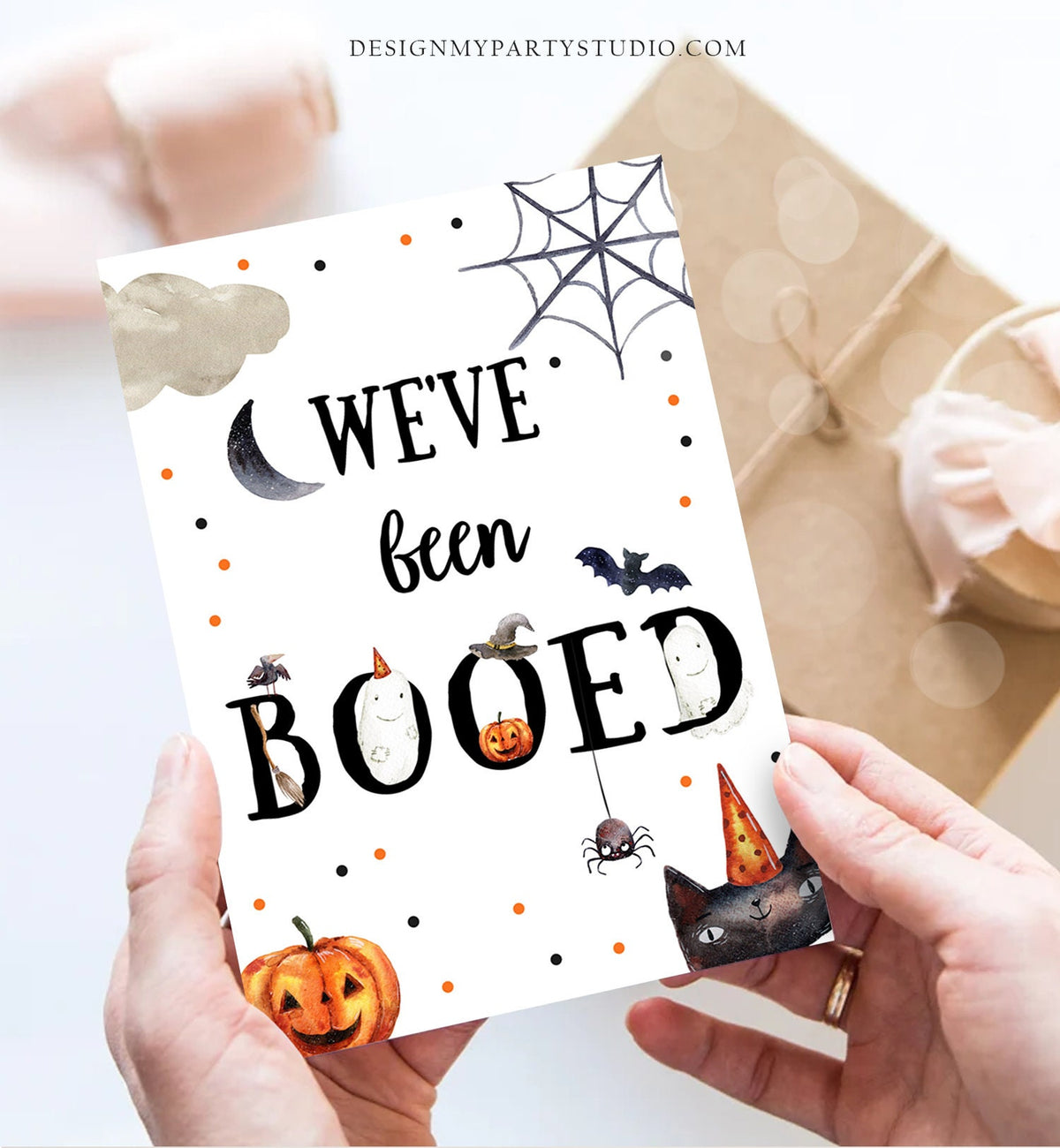 Editable You&#39;ve Been Booed Halloween Game Printable We&#39;ve Been Booed Neighborhood Halloween Activity Spooky Season Printable Template 0009