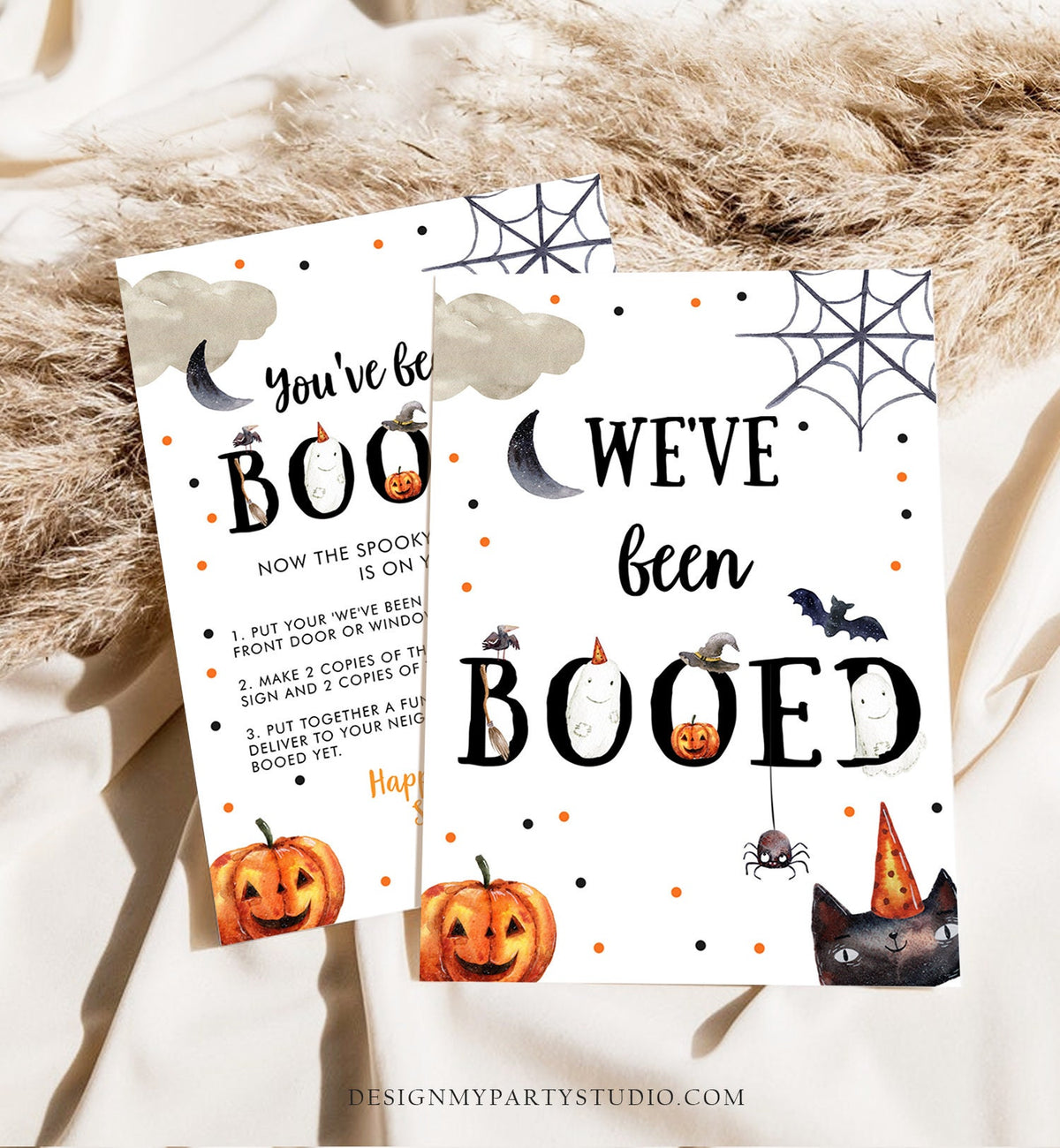 Editable You&#39;ve Been Booed Halloween Game Printable We&#39;ve Been Booed Neighborhood Halloween Activity Spooky Season Printable Template 0009