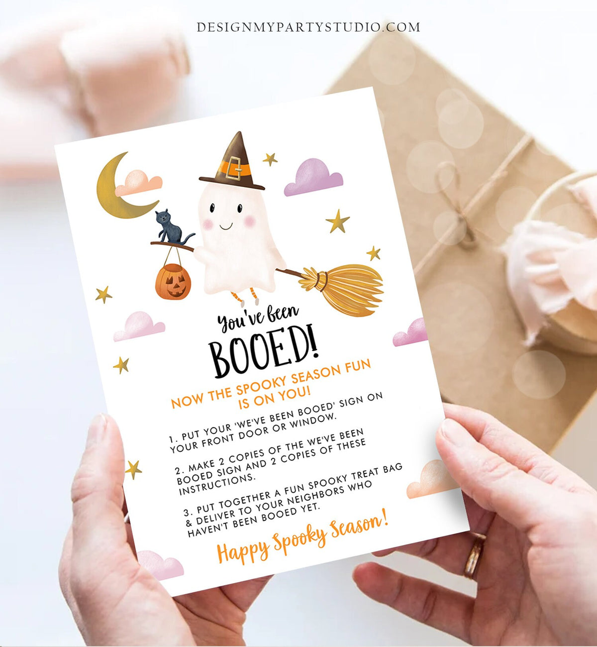 Editable You&#39;ve Been Booed Halloween Game Printable We&#39;ve Been Booed Neighborhood Halloween Activity Spooky Season Printable 0479 0009