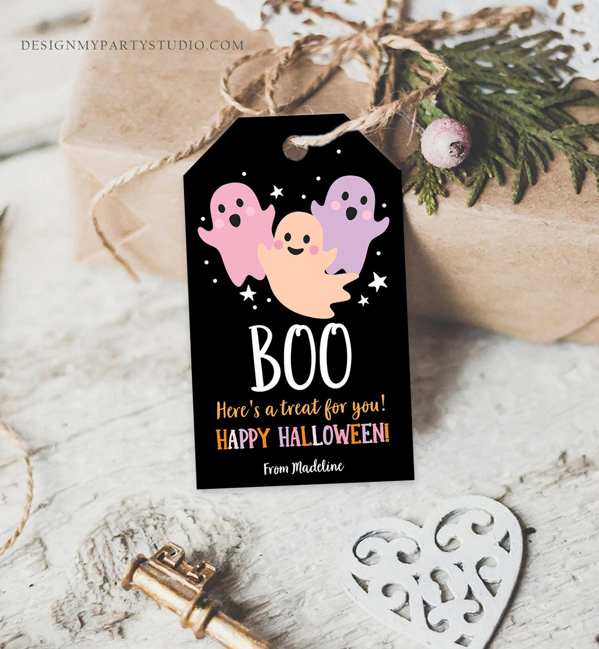 Editable Halloween Favor Tags Boo Gift Tags Costume Party Trick Or Treat Favor Tags Halloween Party Digital Download Template Printable 0261