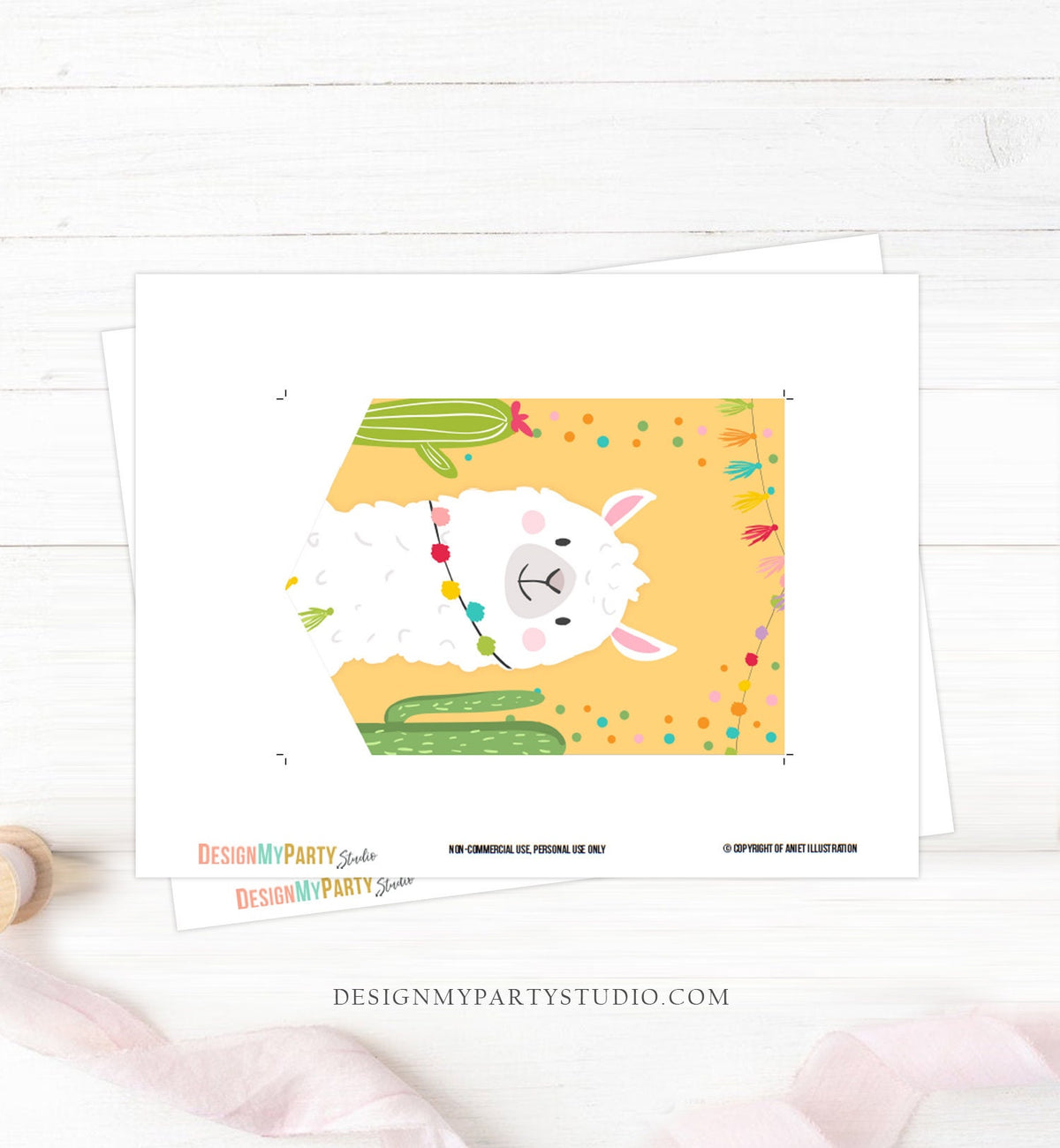 Llama Birthday Banner A-Z Alphabet Numbers Banner First Happy Birthday Banner Girl Mexican Fiesta Yellow Baby Shower Decor Printable 0079