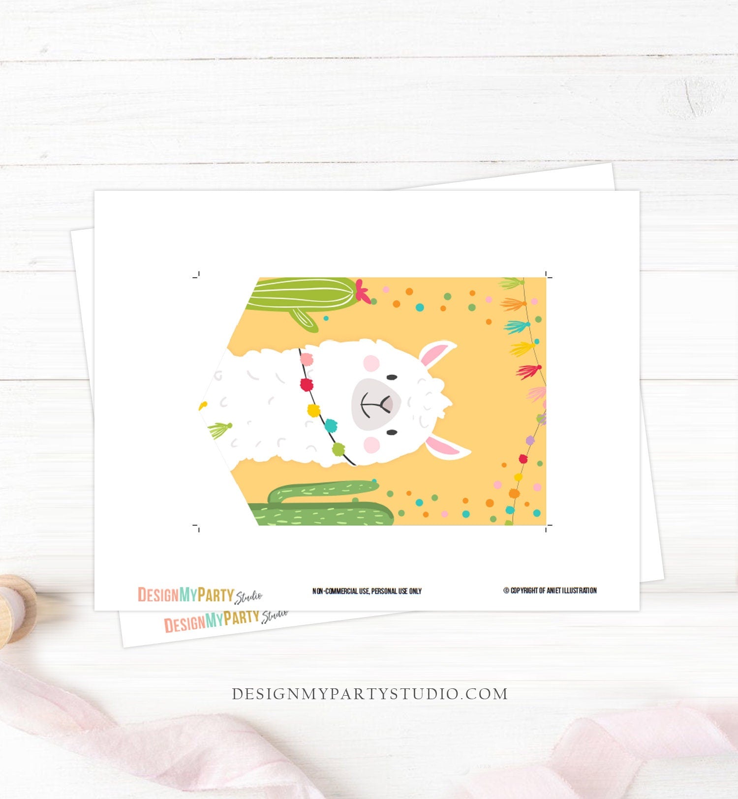 Llama Birthday Banner A-Z Alphabet Numbers Banner First Happy Birthday Banner Girl Mexican Fiesta Yellow Baby Shower Decor Printable 0079