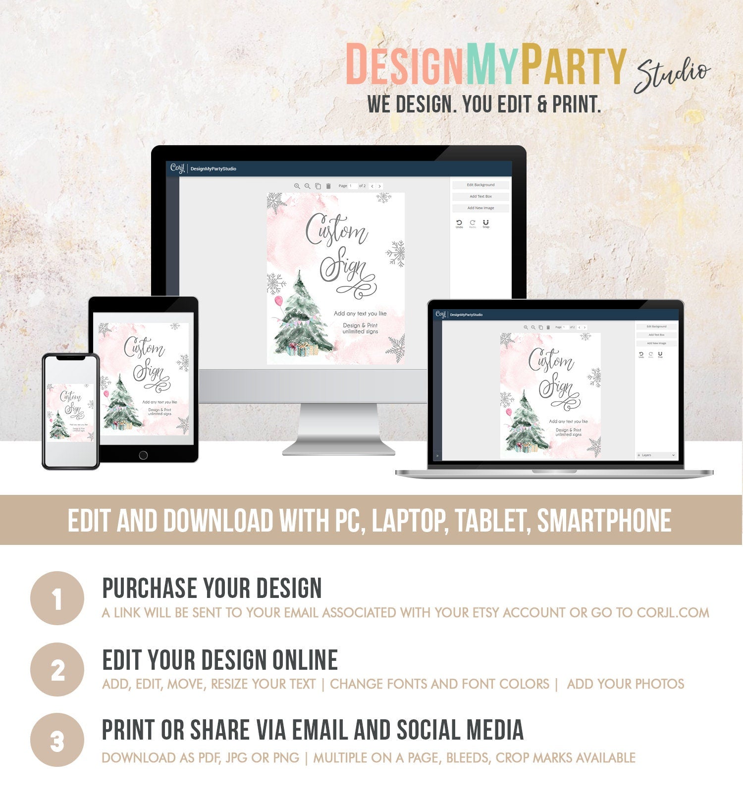 Editable Custom Sign Winter Birthday Sign Winter Onederland Decor 1st Birthday Party Its Cold Outside 8x10 Digital Template Printable 0363