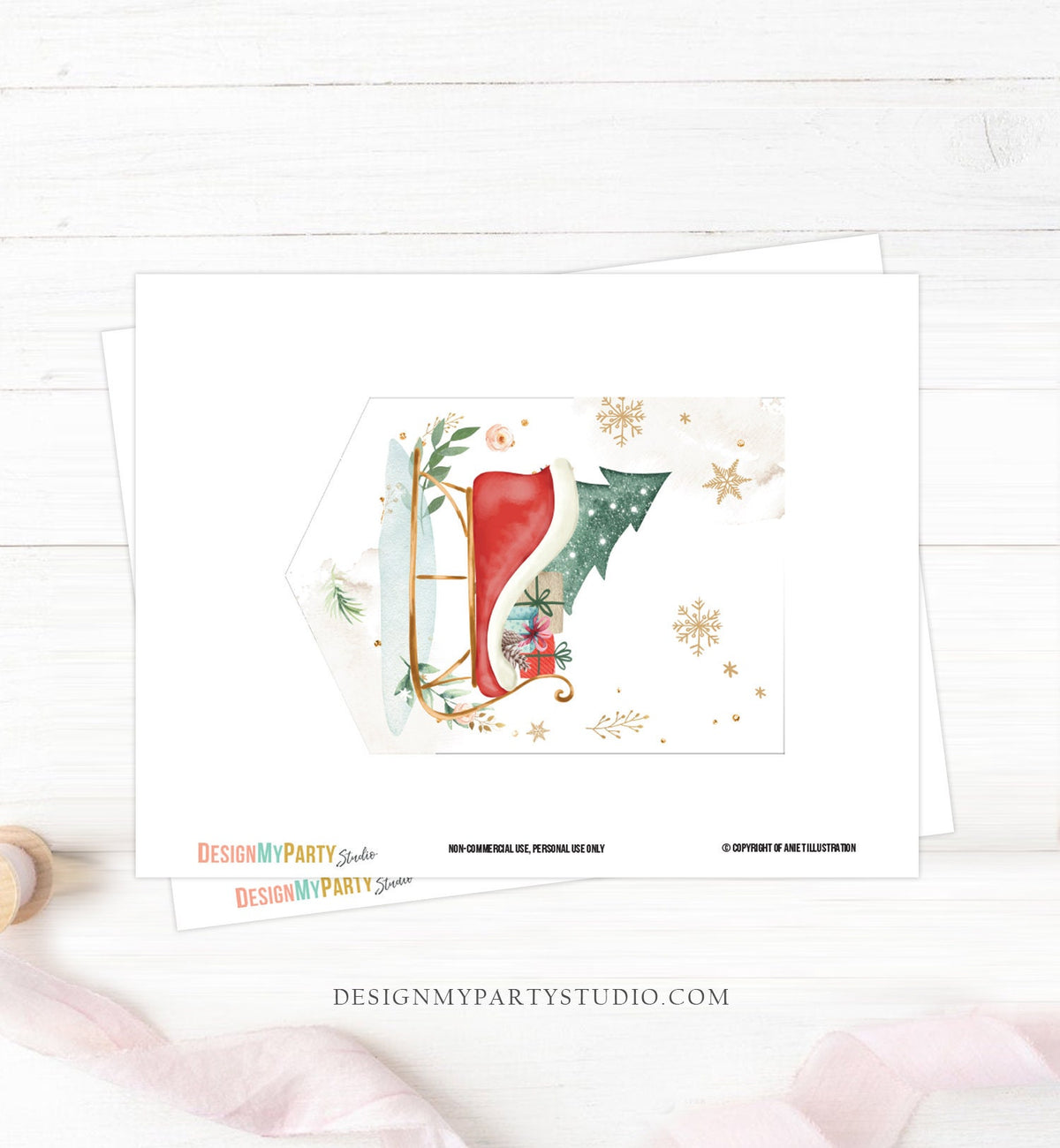 Sleigh Winter Banner A-Z Alphabet Numbers Banner Winter Onederland Decor Magical Christmas Sleigh Happy Birthday Digital Printable 0353