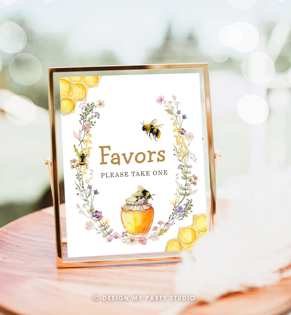 Favors Sign Bee Baby Shower Sign Gender Neutral Bee Favor Table Sweet as Can Bee What Will Baby Bee Birthday Instant Download Printable 0502