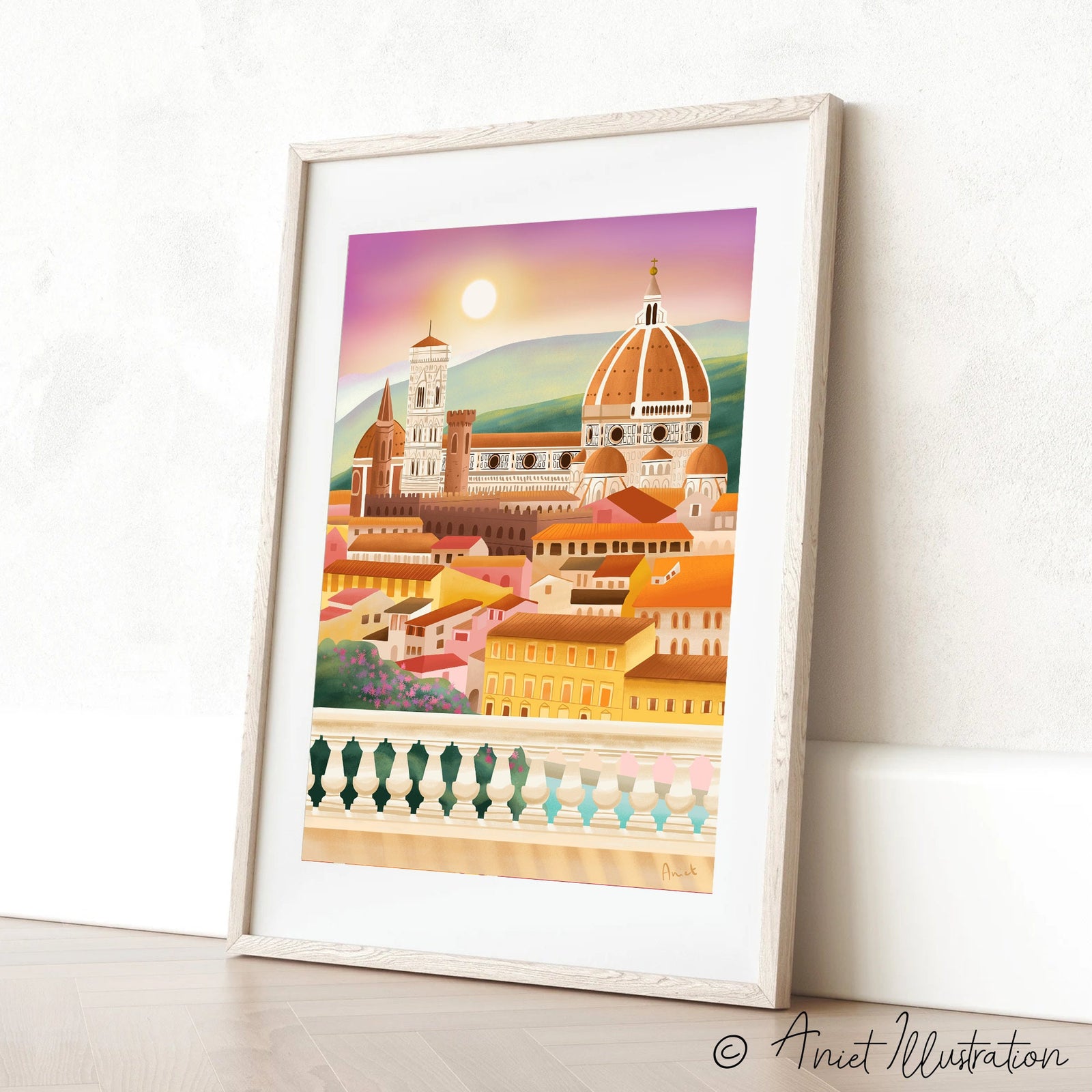 Florence Art Print Santa Maria Del Fiore Cathedral Italy Print Europe Print Tuscany Wall Art Italy Rome Roma Housewarming Gift Travel poster 0511