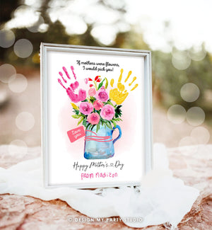 Mother's Day Craft Birthday Activity Floral Bouquet Mothers Day For Mom For Grandma DIY Kids Classroom Toddler Baby Download Printable 0507