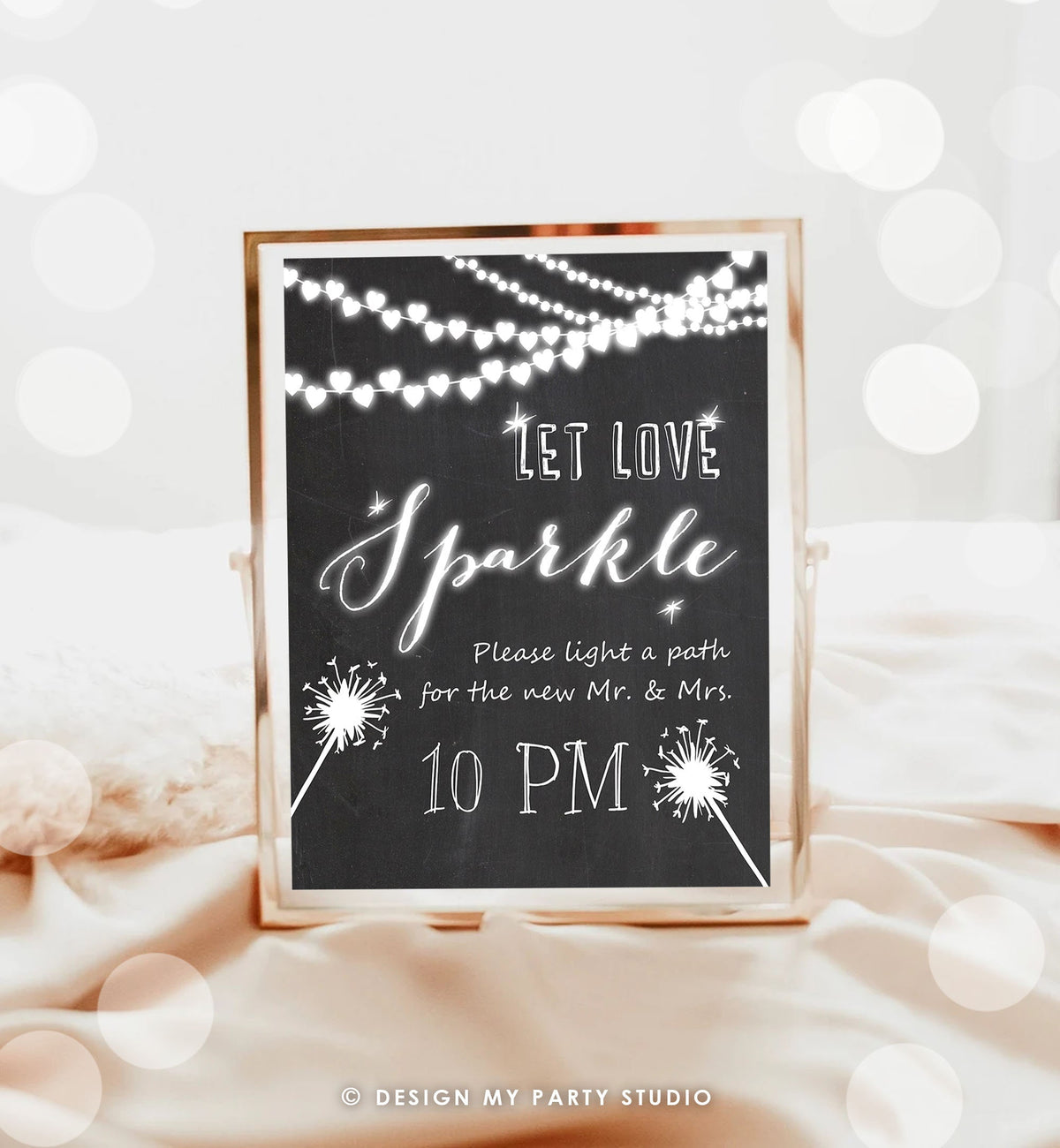 Editable Let Love Sparkle Wedding Sign Send Off Rustic Wedding Decor Wedding Signage Light a Path Sparkle Digital Template Printable 0110