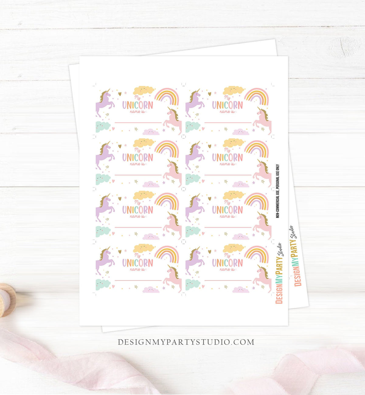 What Is Your Unicorn Name Game Unicorn Birthday Game Party Activity Magical Unicorn Rainbow Pastel Girl Digital Download Printable 0426