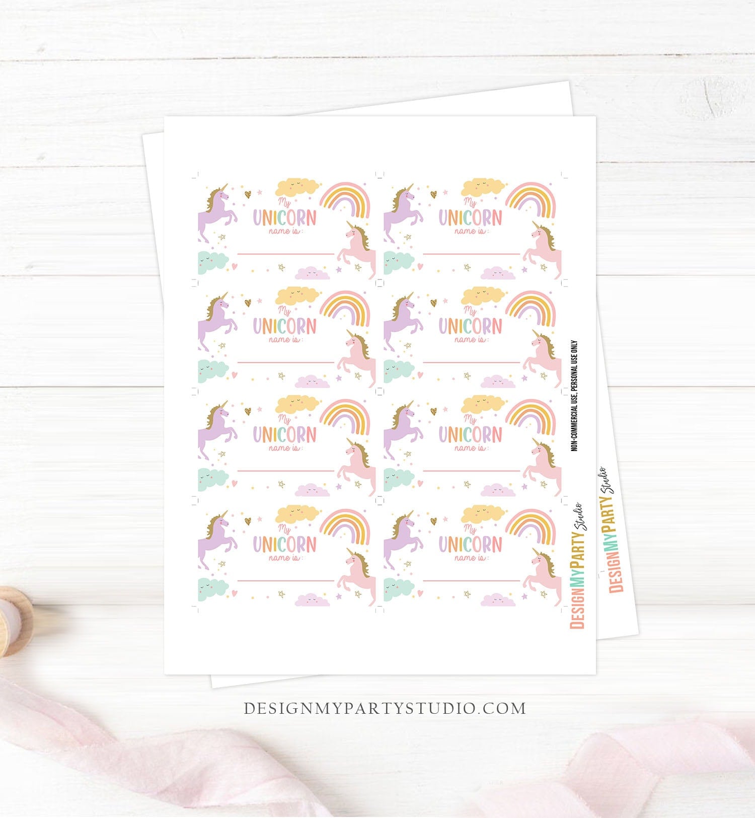 What Is Your Unicorn Name Game Unicorn Birthday Game Party Activity Magical Unicorn Rainbow Pastel Girl Digital Download Printable 0426