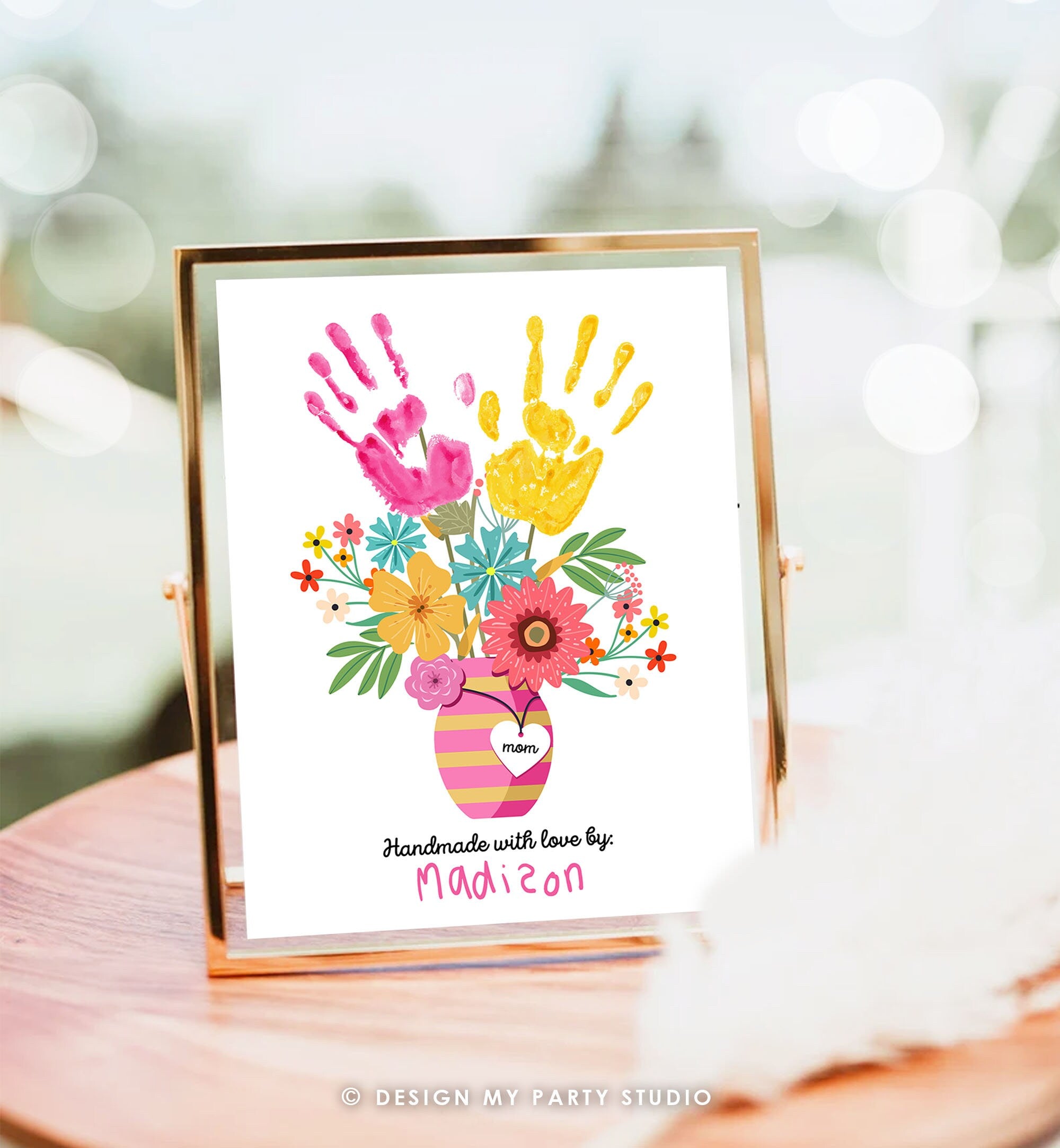 Bouquet Mother's Day Flower Crafts For Preschoolers Flower