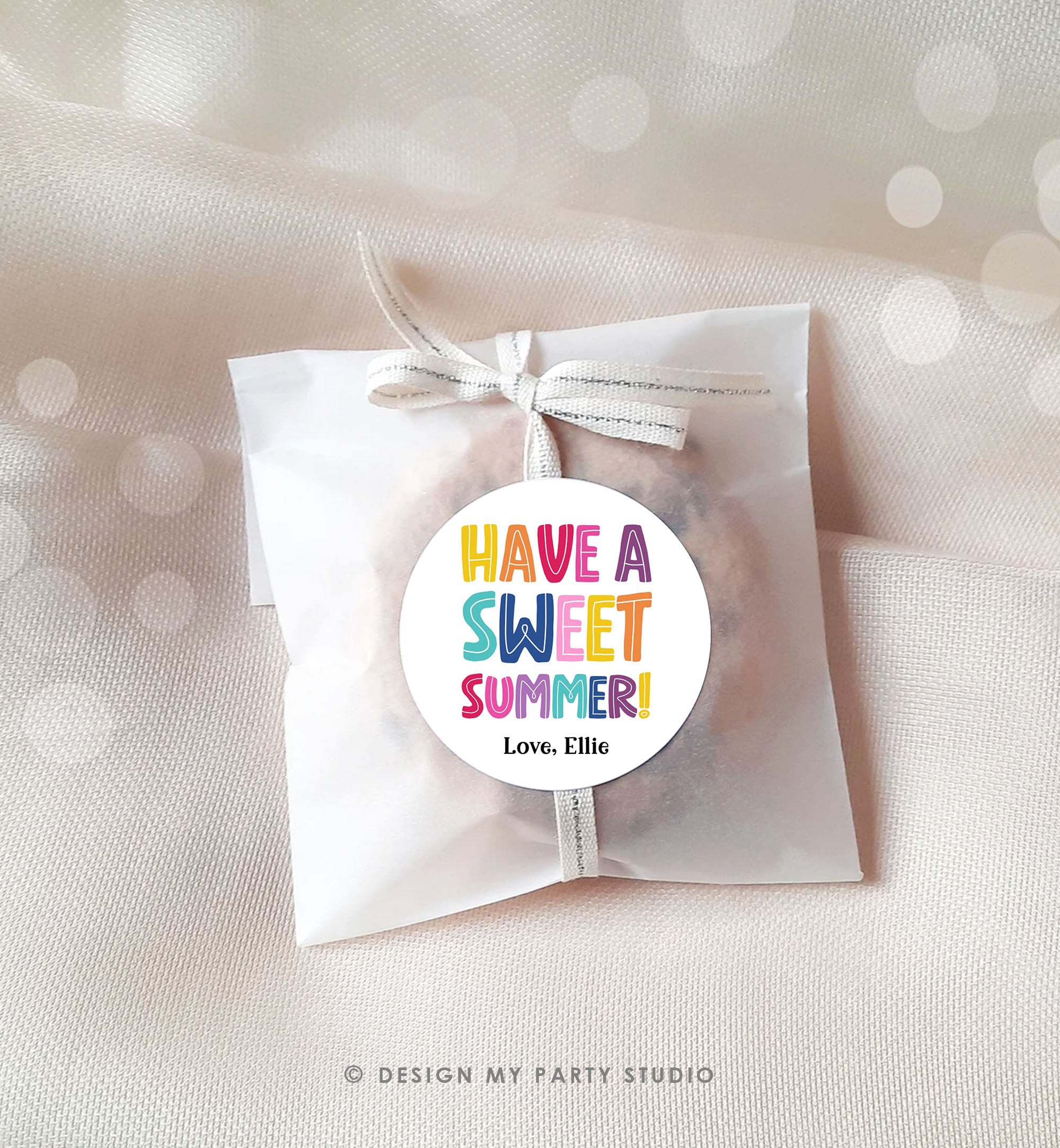 Editable Last Day of School Tag Sweet Summer Teacher Thank You Gift Tag Kids Classmate End Of School Year Preschool Template Printable 0464