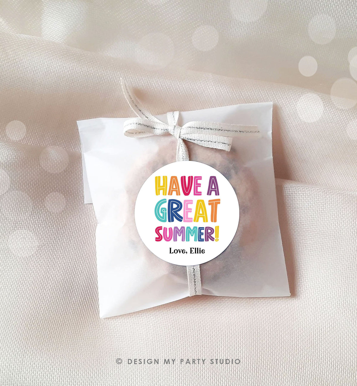 Editable Summer Teacher Thank You Gift Tag Kids Last Day of School Classmate Tag End Of School Year Tag Preschool Template Printable 0464