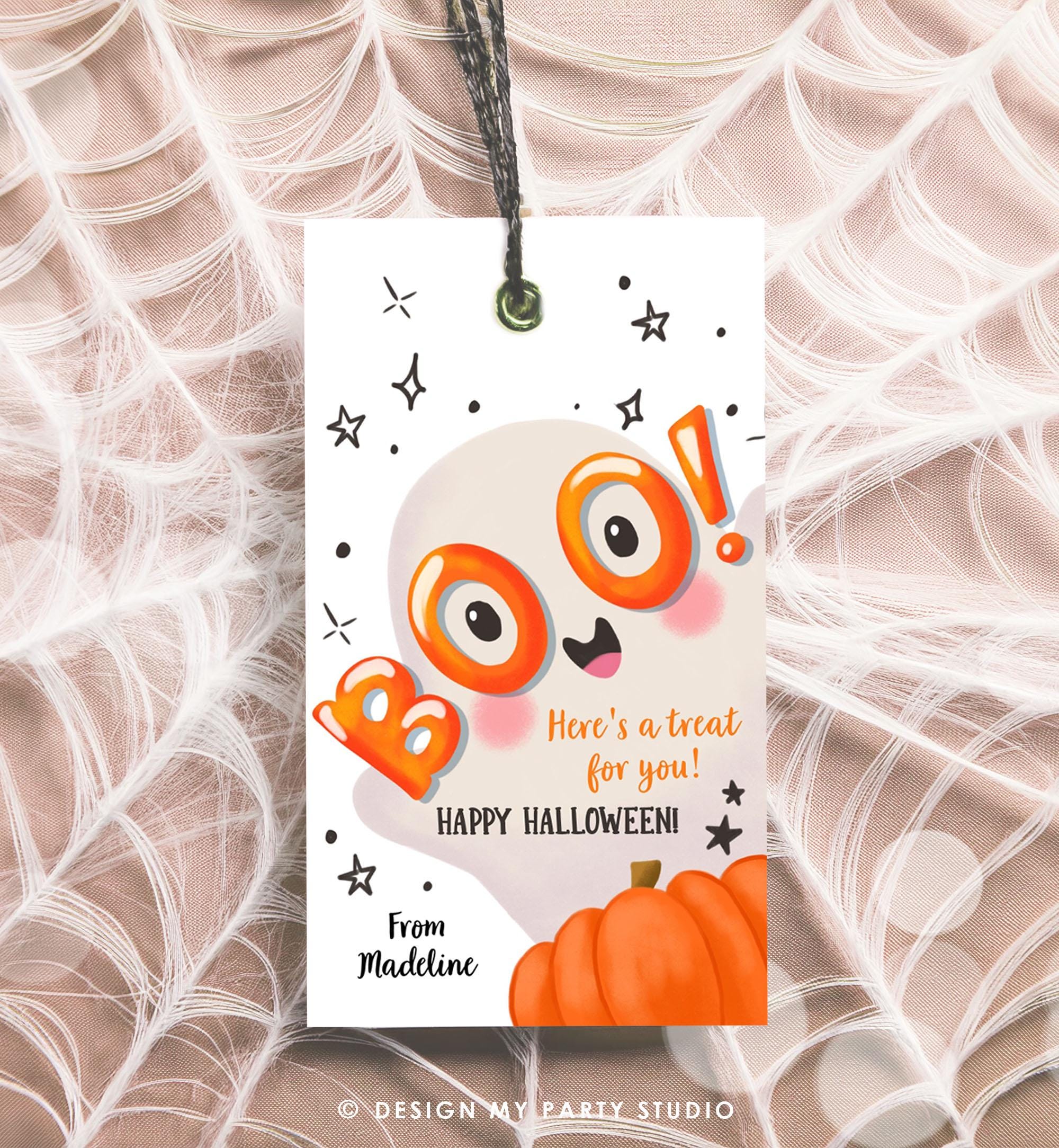 Editable Halloween Favor Tags Boo Gift Tag Costume Party Trick Or Treat Favor Tag Classroom Kids Treat Download Printable Template 0515 0261