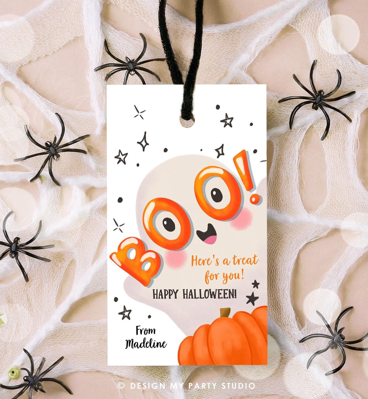 Editable Halloween Favor Tags Boo Gift Tag Costume Party Trick Or Treat Favor Tag Classroom Kids Treat Download Printable Template 0515 0261