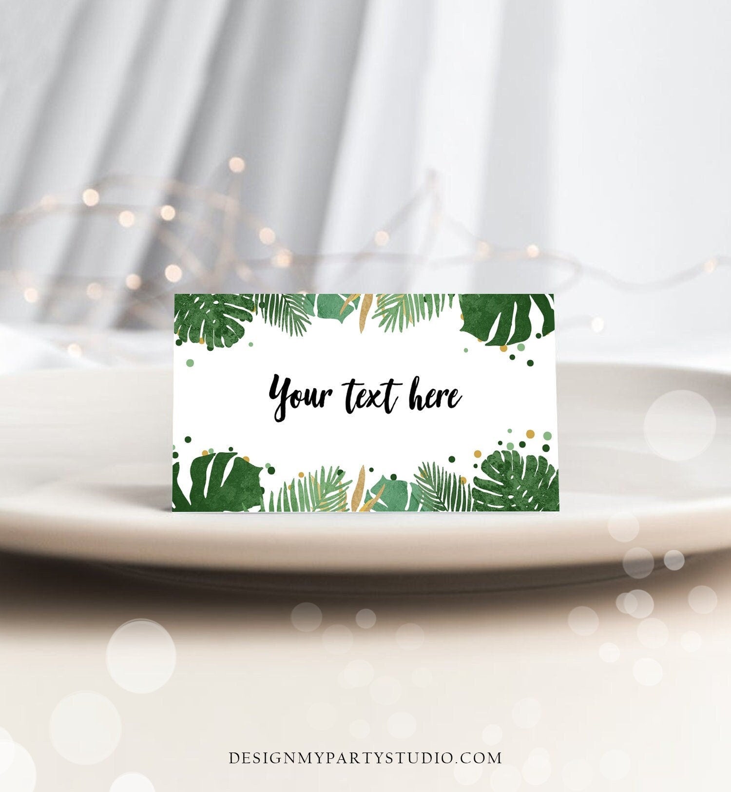 editable-safari-food-labels-tropical-place-cards-summer-beach-party-pl-design-my-party-studio for Free Printable Food Place Cards Editable Safari Food Labels Tropical Place Cards Summer Beach Party Pl - Design My Party Studio for Free Printable Food Place Cards