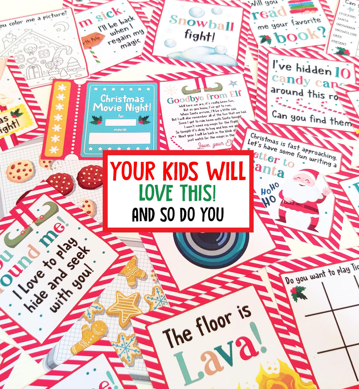 Elf Kit 24 Days Mega Bundle Christmas Elf Props Kit Elf Activities Elf Notes Elf Letters Elf Ideas Games Bundle DIY Instant Download 0008