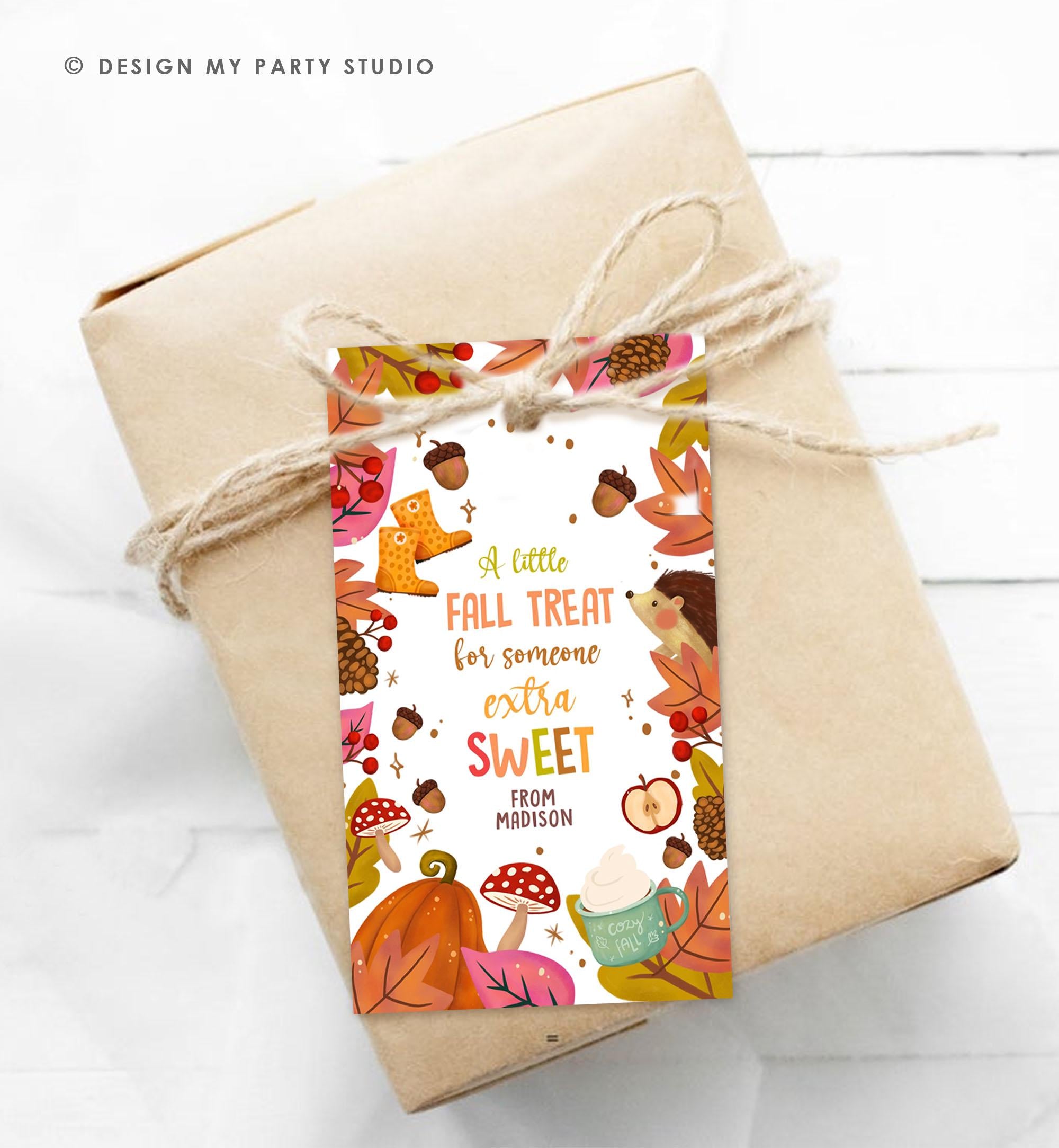 Editable Fall Favor Tags Grateful Autumn Gift Tag Teacher Appreciation Sweet Treat Tag Thanksgiving Download Printable Template 0464 0516