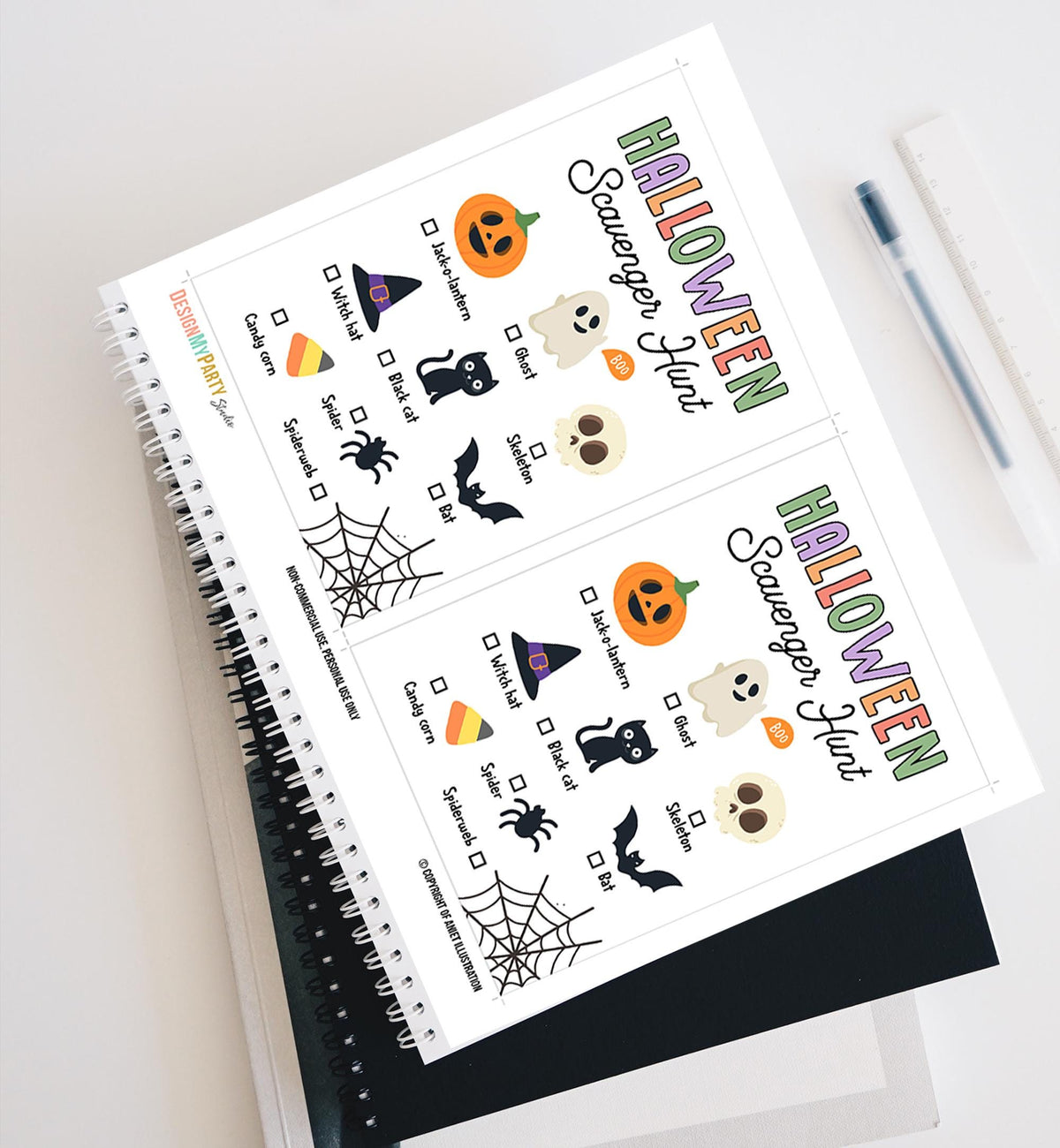 Halloween Scavenger Hunt Game Kids Halloween Game Halloween Activity Neighborhood Classroom Office Digital Instant Download Printable 0009