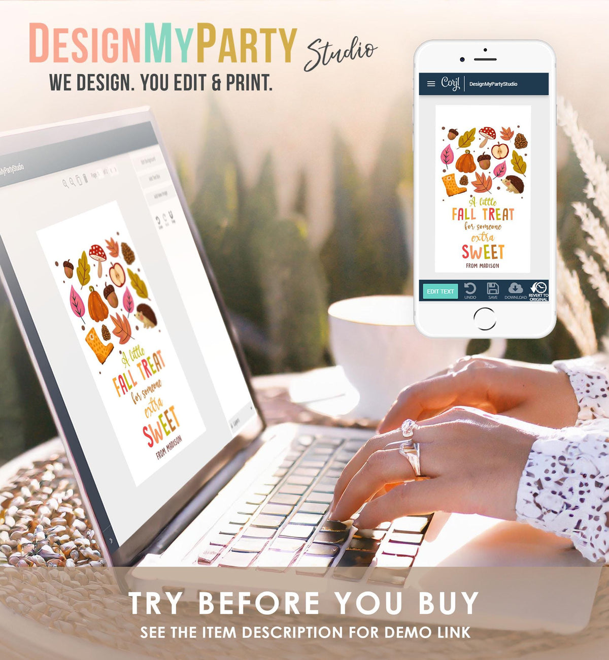 Editable Fall Favor Tags Grateful Autumn Gift Tag Teacher Appreciation Sweet Treat Tag Thanksgiving Download Printable Template 0464 0516