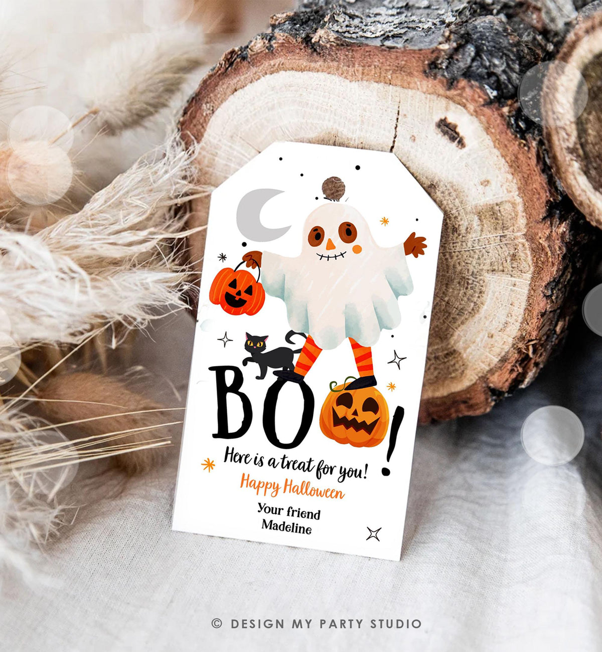 Editable Halloween Favor Tags Boo Gift Tag Costume Party Trick Or Treat Favor Tag Birthday Party Download Printable Template 0473 0261