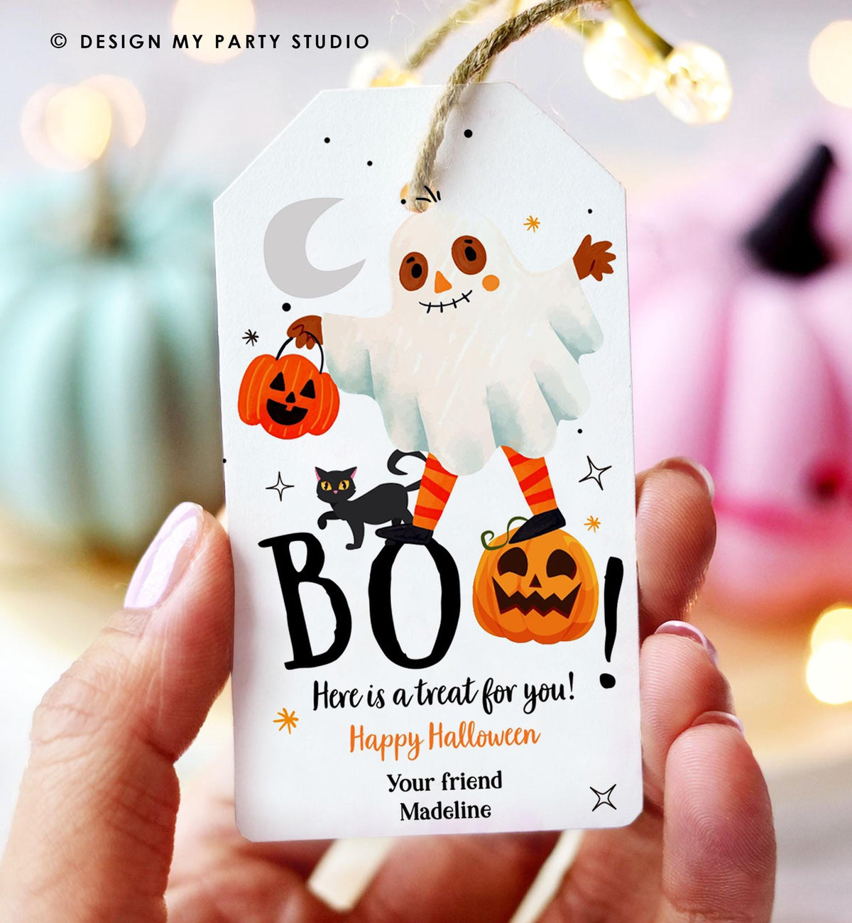 Editable Halloween Favor Tags Boo Gift Tag Costume Party Trick Or Treat Favor Tag Birthday Party Download Printable Template 0473 0261