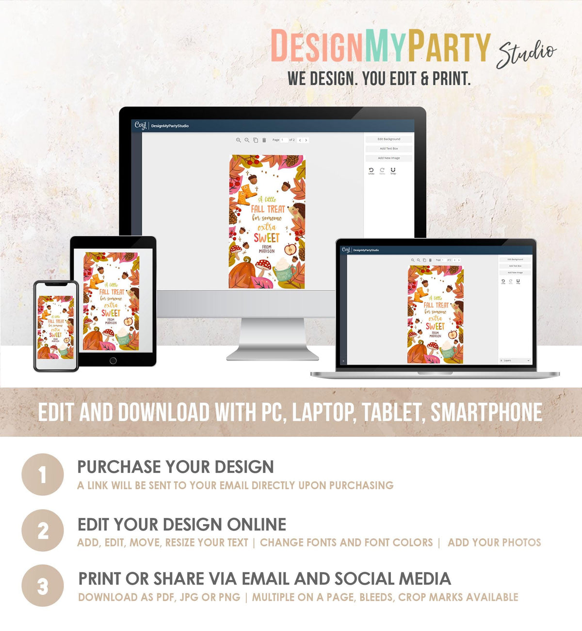 Editable Fall Favor Tags Grateful Autumn Gift Tag Teacher Appreciation Sweet Treat Tag Thanksgiving Download Printable Template 0464 0516