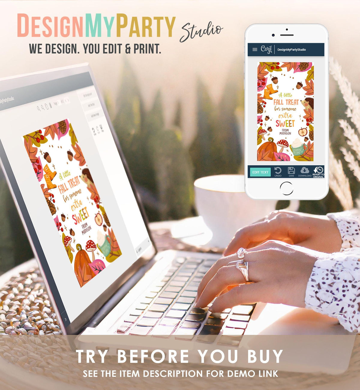 Editable Fall Favor Tags Grateful Autumn Gift Tag Teacher Appreciation Sweet Treat Tag Thanksgiving Download Printable Template 0464 0516