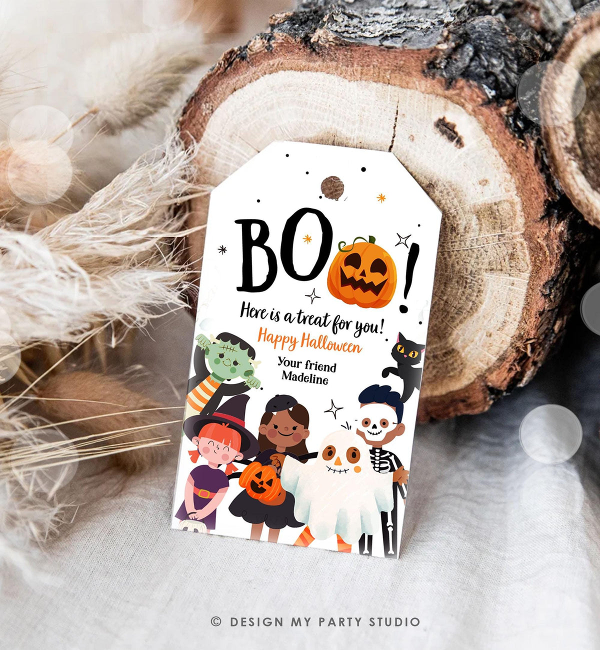 Editable Halloween Favor Tags Boo Gift Tag Costume Party Trick Or Treat Favor Tag Birthday Party Download Printable Template 0473 0261