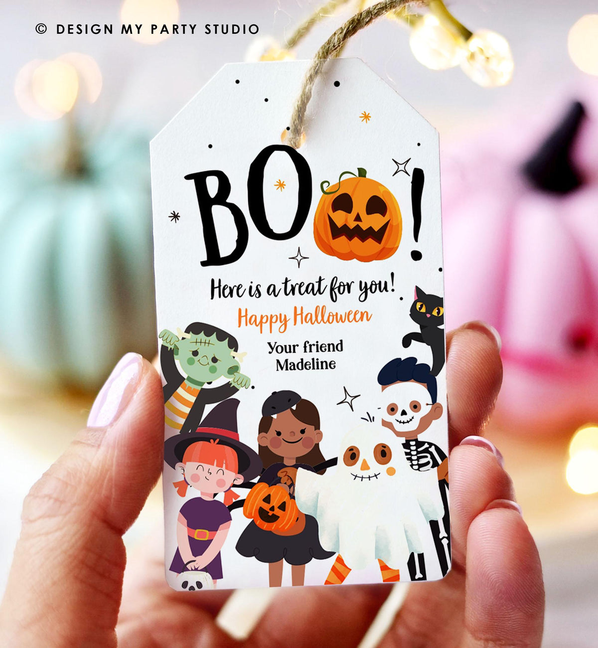 Editable Halloween Favor Tags Boo Gift Tag Costume Party Trick Or Treat Favor Tag Birthday Party Download Printable Template 0473 0261