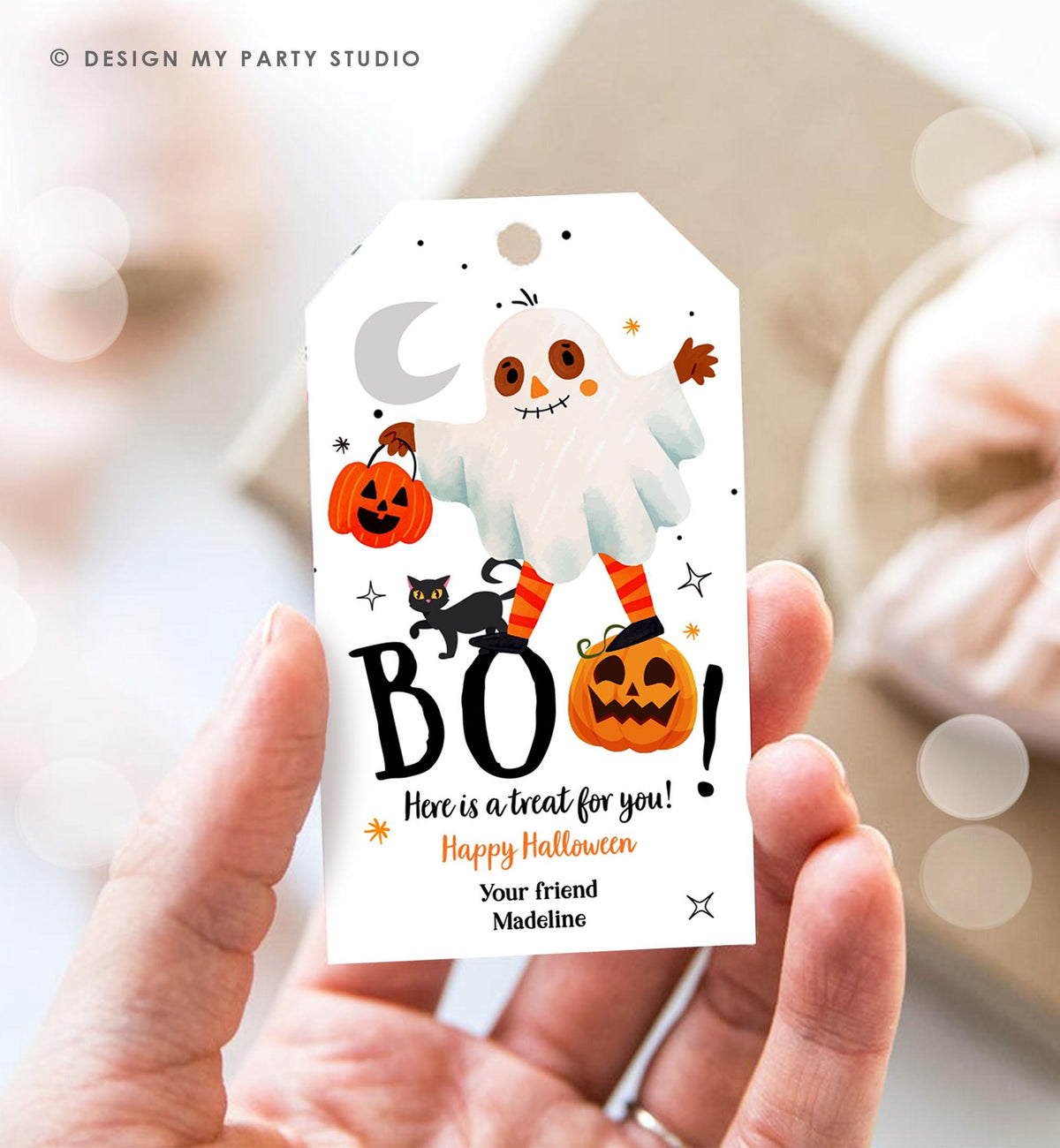 Editable Halloween Favor Tags Boo Gift Tag Costume Party Trick Or Treat Favor Tag Birthday Party Download Printable Template 0473 0261