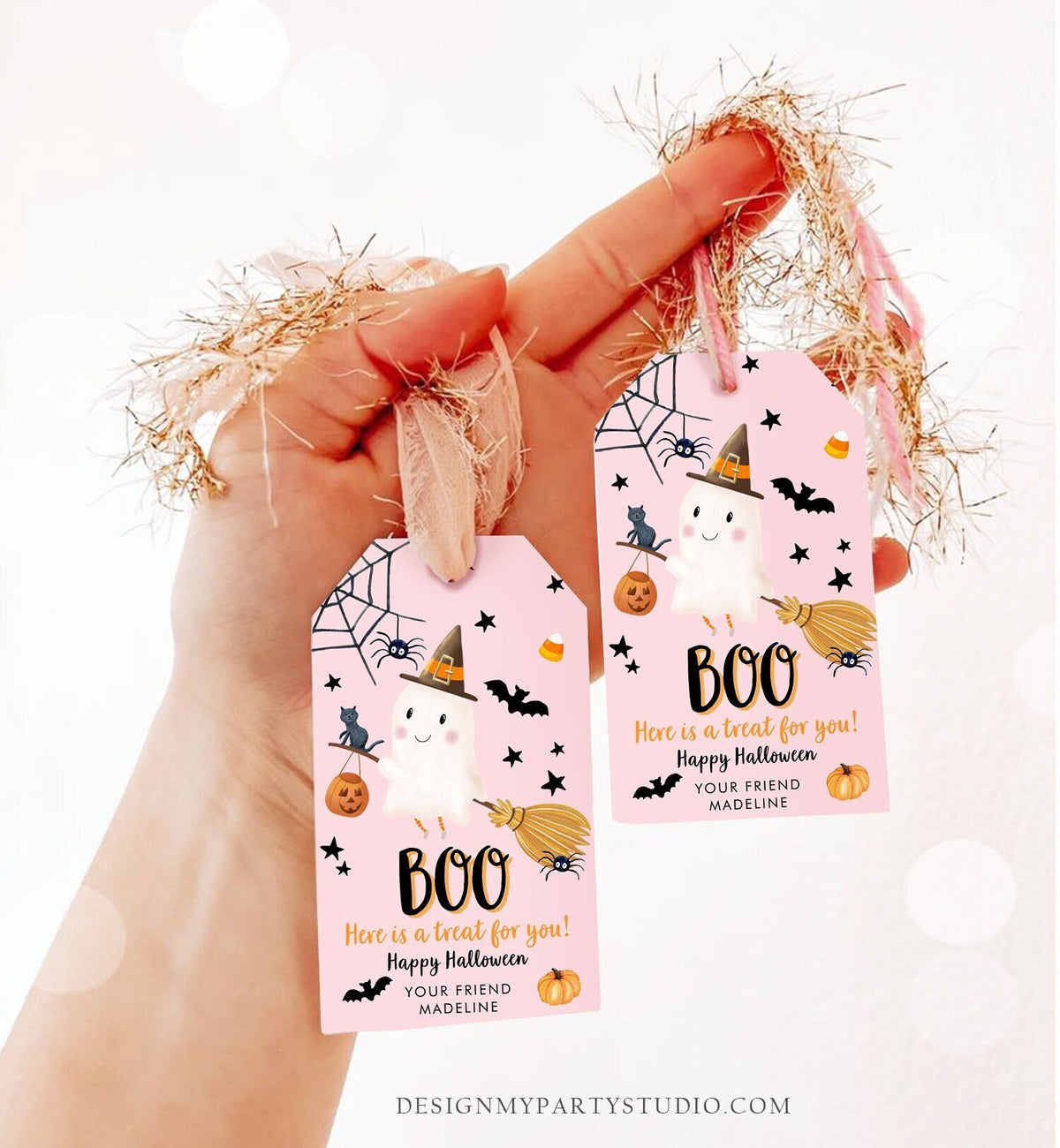 Editable Halloween Favor Tags Boo Gift Tags Costume Party Trick Or Treat Favor Tags Birthday Party Download Template Printable 0261 0479