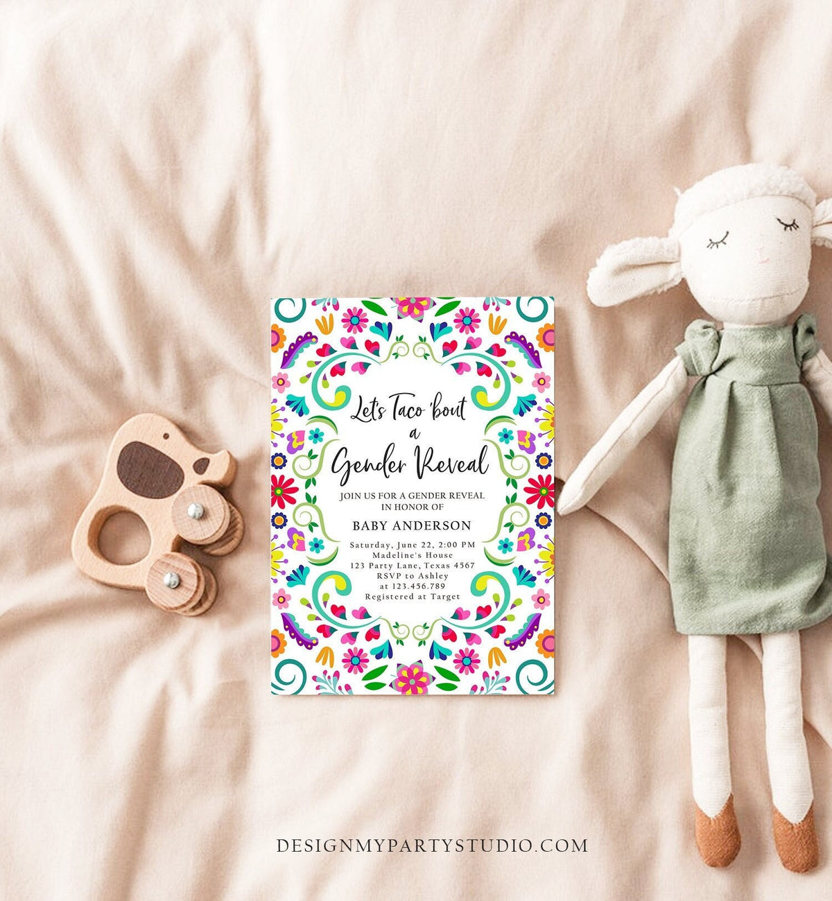 Editable Let&#39;s Taco Bout a Gender Reveal Party Invitation Cactus Mexican Fiesta He or She Boy Girl Digital Download Template Printable 0466