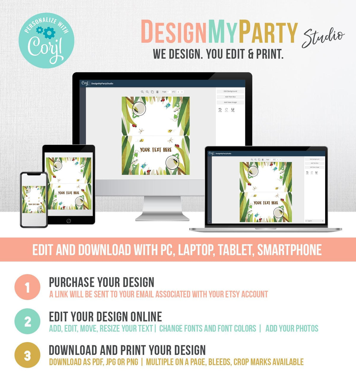 Editable Food Labels Bug Birthday Insect Party Place Card Tent Card Insert Card Bug Boy Bug hunt Bug Party Outdoor Template Printable 0090