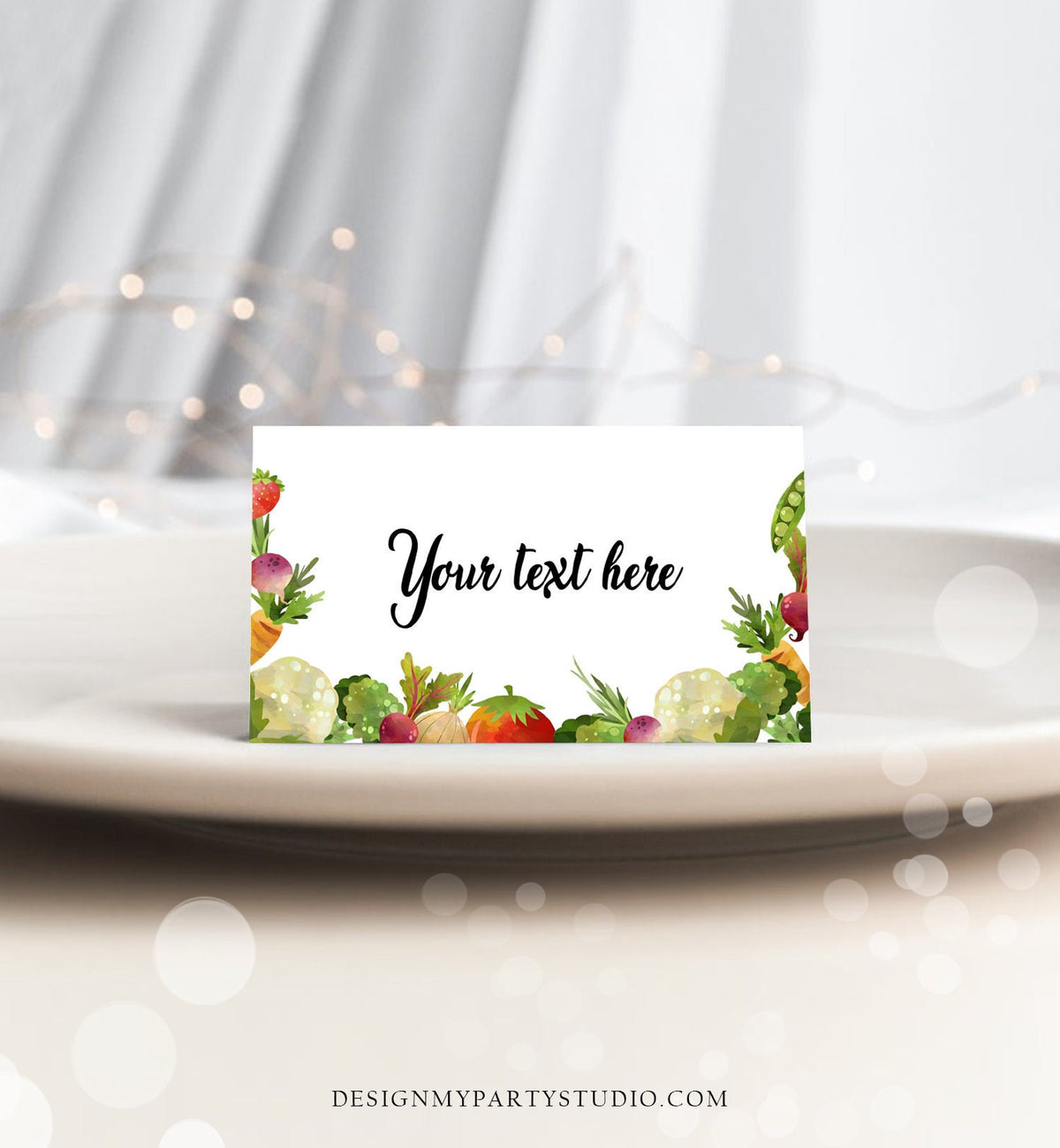 Editable Farmers Market Food Labels Locally Grown Baby Shower Birthday Party Couples Fruit Vegetables Farm Card Decor Digital Template 0144