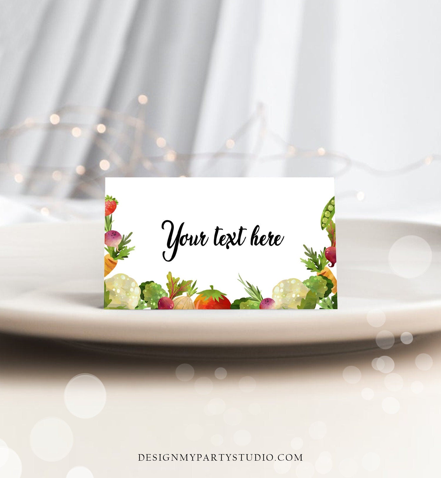 Editable Farmers Market Food Labels Locally Grown Baby Shower Birthday Party Couples Fruit Vegetables Farm Card Decor Digital Template 0144