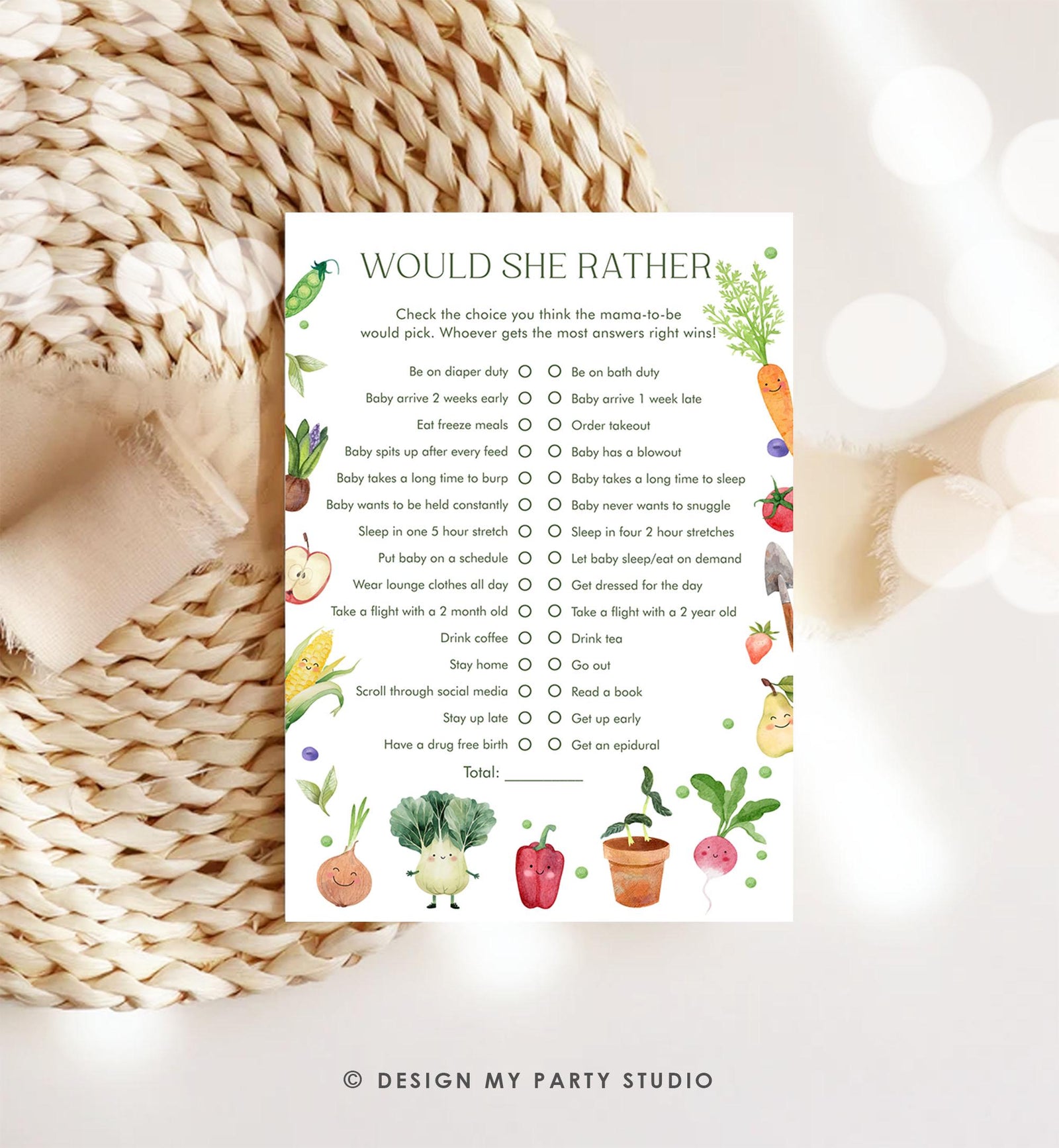 Editable Locally Grown Baby Shower Games Bundle Little Sprout Shower Farmers Market Gender Neutral Digital Download Template Printable 0544
