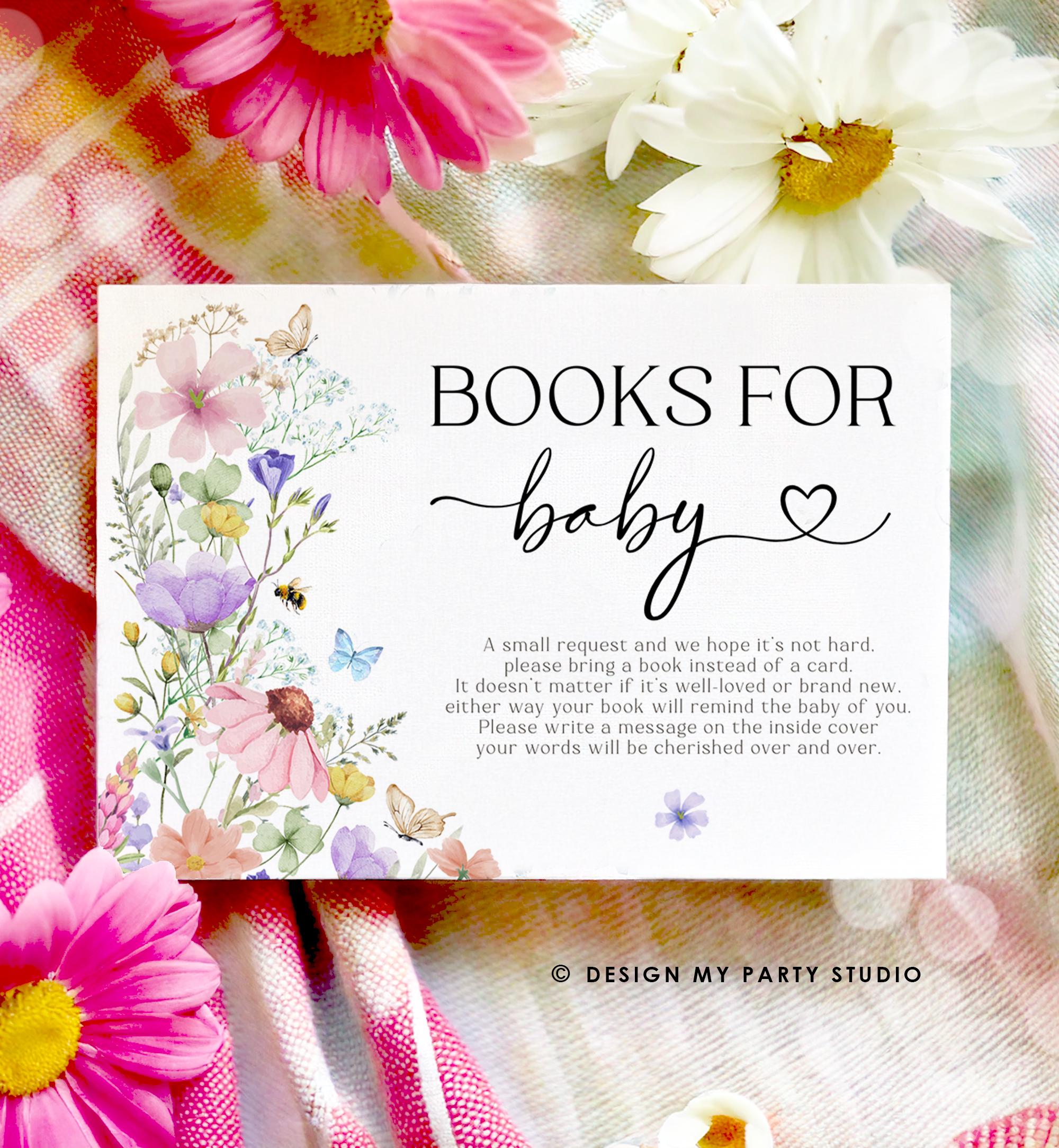 Editable Baby in Bloom Baby Shower Invitation Bundle Wildflower Baby Shower Invitation Suite Girl Digital Download Template Printable 0543