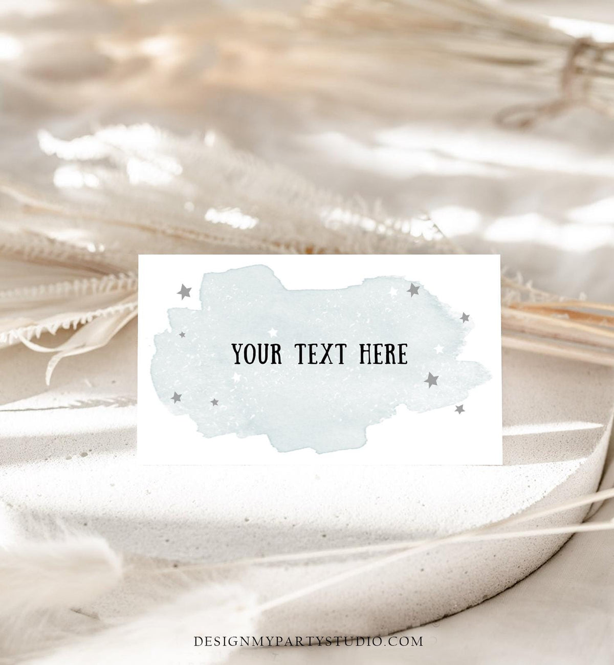 Editable Food Labels Outer Space Birthday Galaxy Food Labels Place Card Tent Insert Astronaut Around the Sun Silver Template Printable 0357