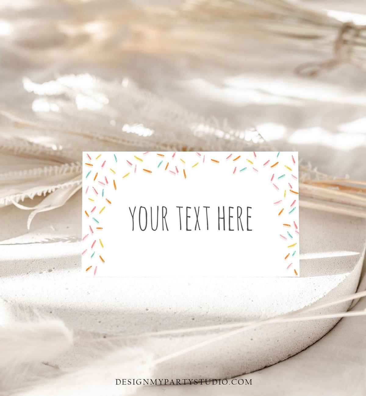 Editable Baby Sprinkle Food Labels Sprinkle Shower Place Card Tent Card Insert Card Sprinkle Baby Shower Digital Template Printable 0216